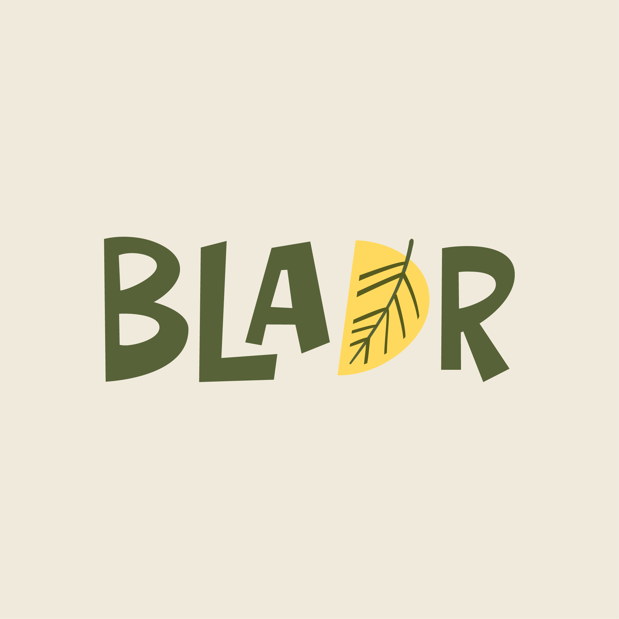 logo bladr volledige huisstijl ontwikkeling merk kledij voor plantennerds